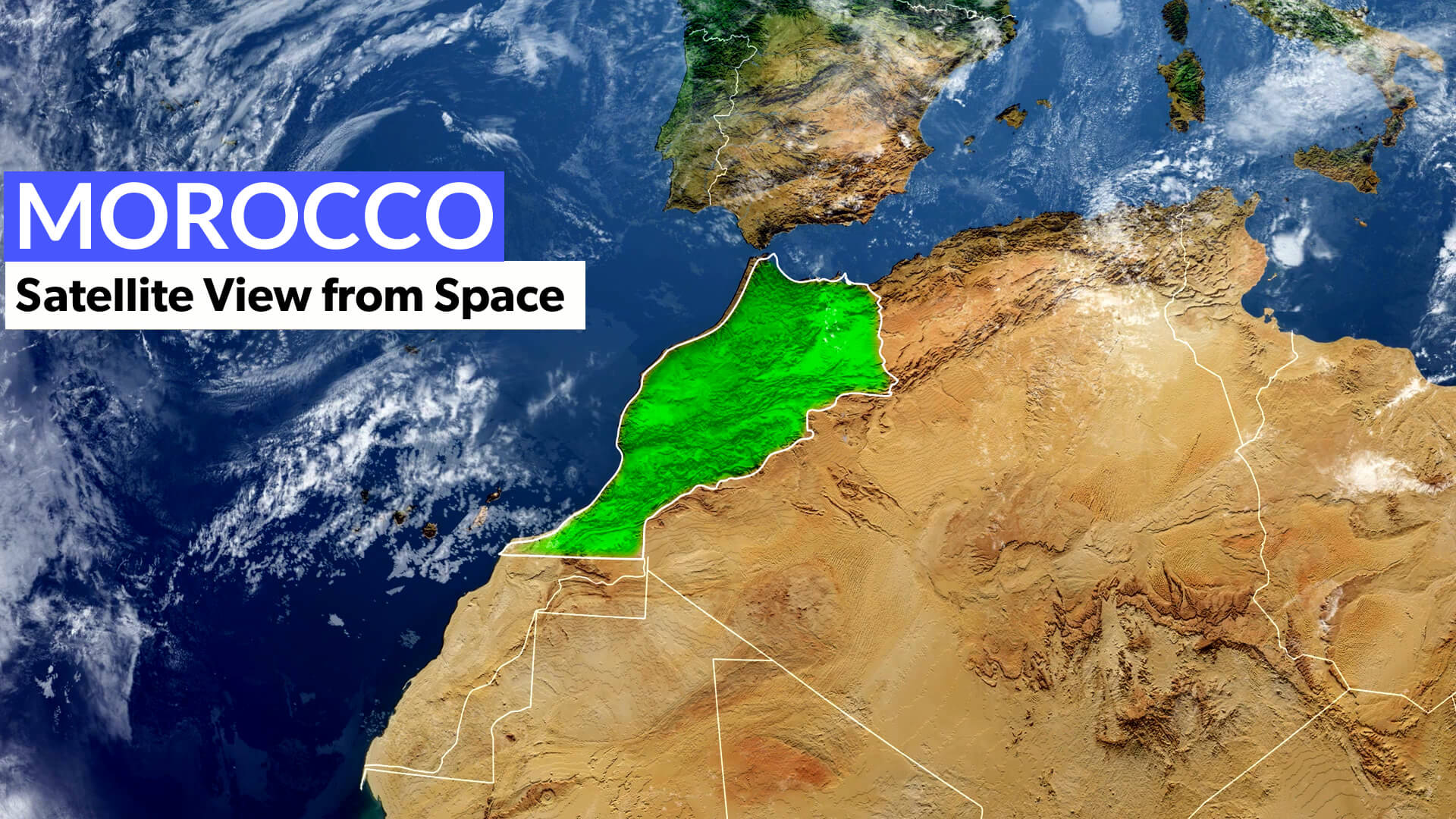 Morocco Satellite Image